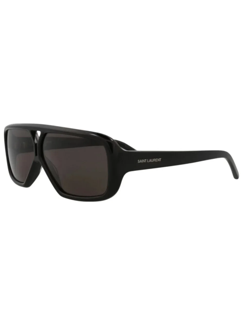 New Saint Laurent Women's Sunglasses Aviator Acetate Frame Black Black Black